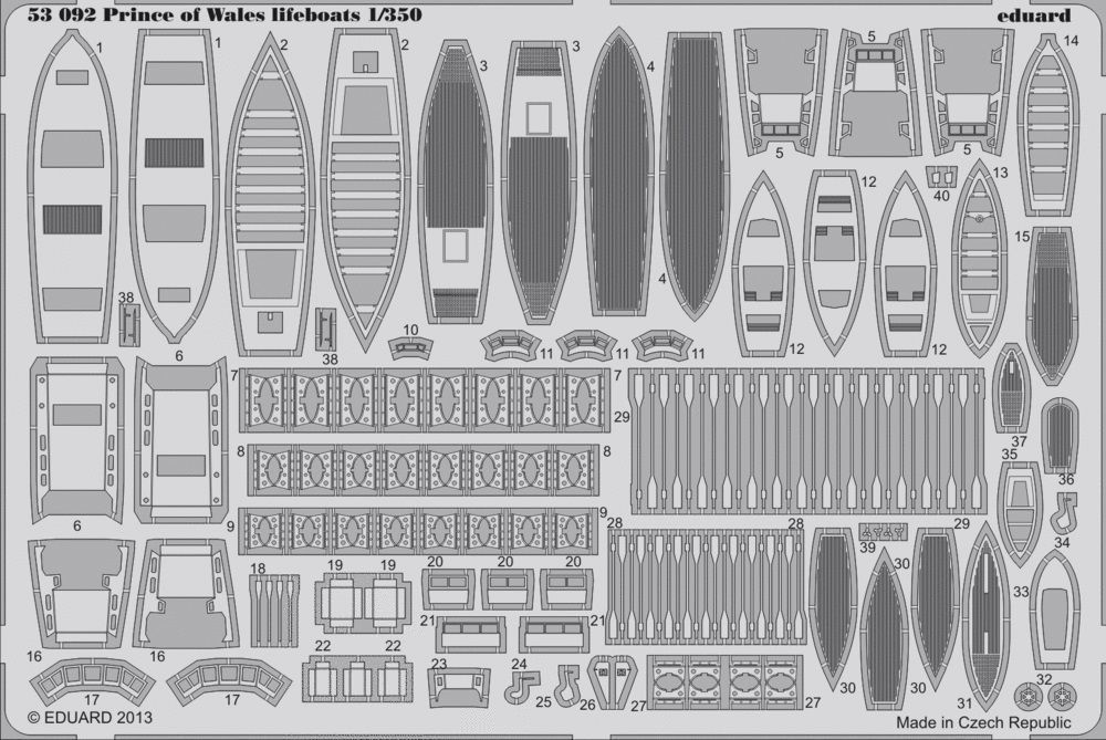 Prince of Wales lifeboats for Tamiya