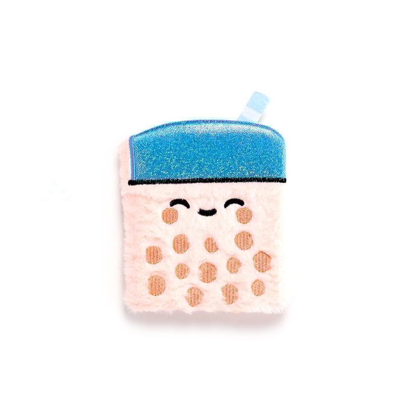 KAWAII - Boba the Bubble Tea - Premium Fluffy Notebook + 1 Mini