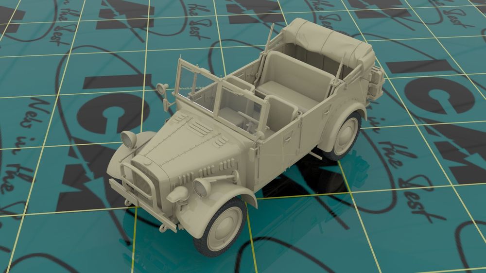 Army GroupCenter(Summer 1941)(Kfz1,Typ L3000S,German Infantry(4 figures)Ger.Drivers