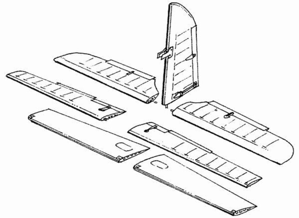 Me-410B Steuerfl��chen