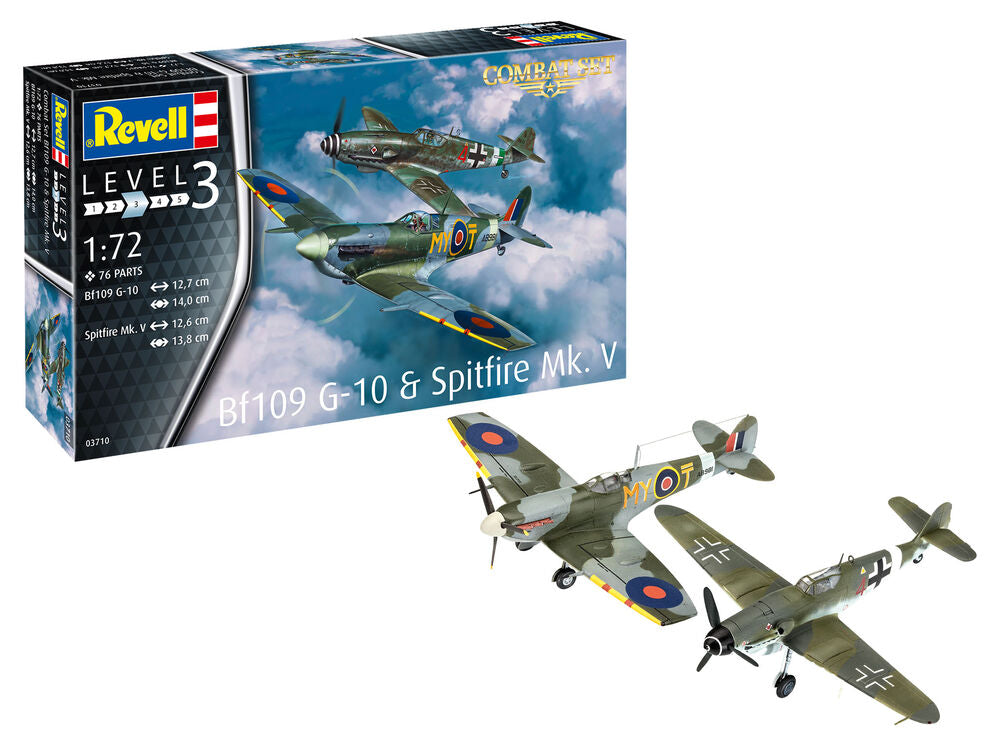 Combat Set Bf109G-10 & Spitfire