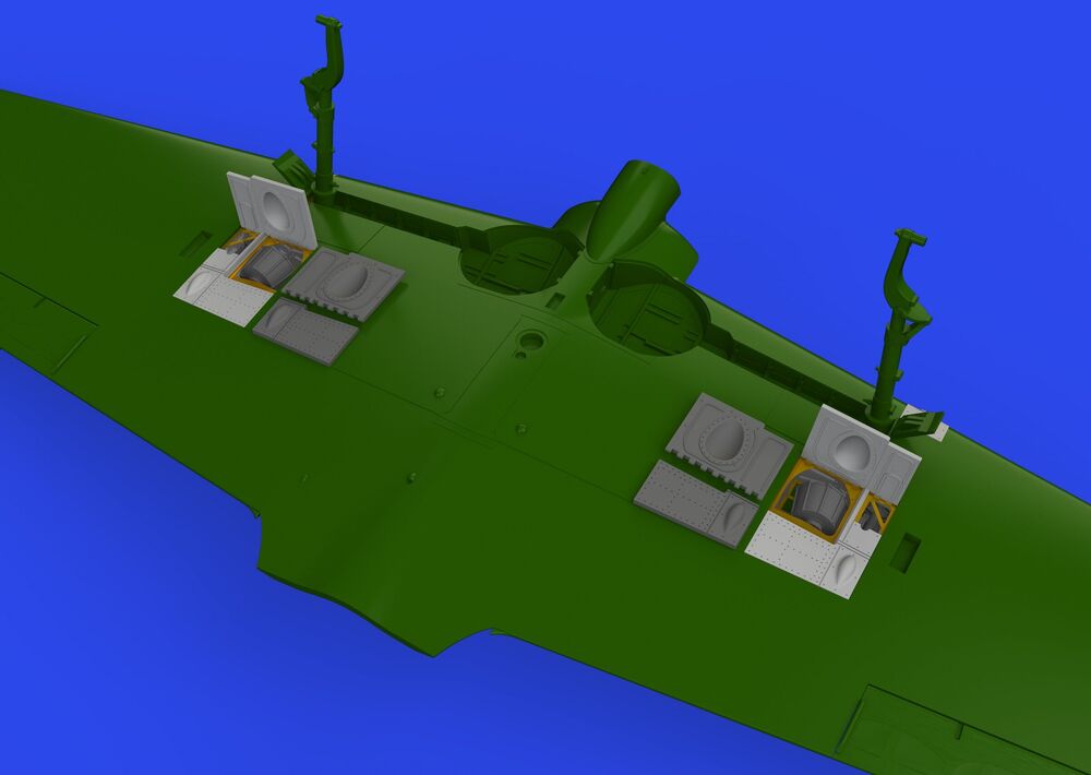 A6M3 gun bays short barrel PRINT 1/48 EDUARD