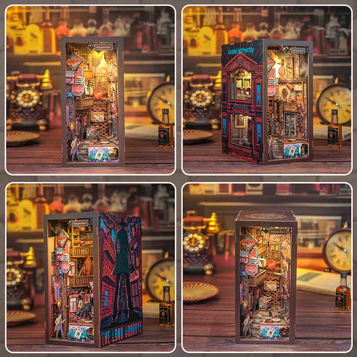 BOOK NOOK KIT - DIY - The Long Goodbye - 238pc + LED Light