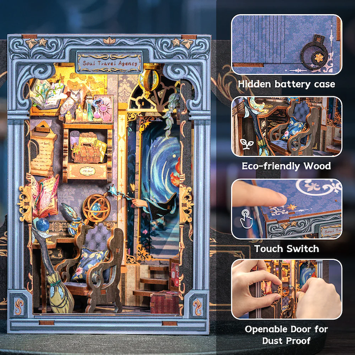 MINIATURE HOUSE - DIY - Soul Travel Agency - 97pc + LED Light