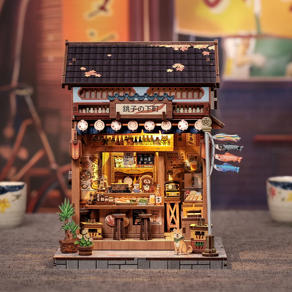 MINIATURE HOUSE - DIY- Choshi no Shitamachi - 218pc + LED Light