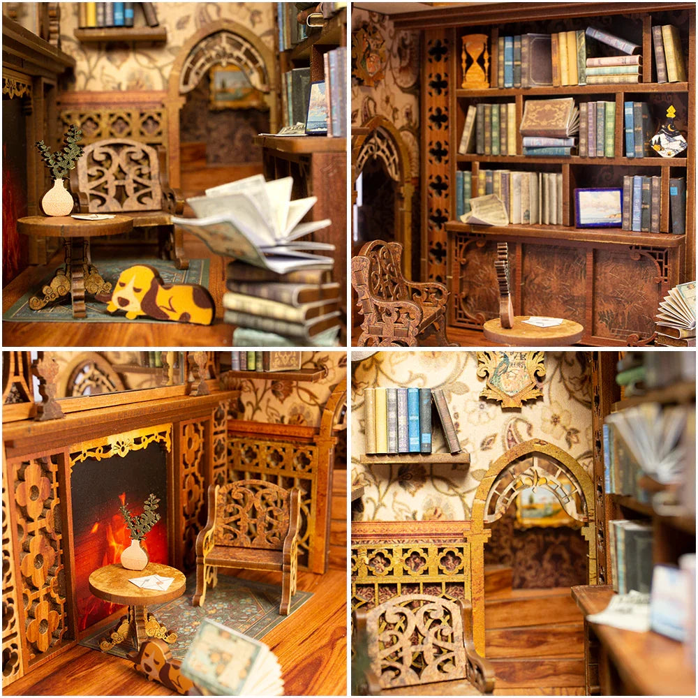 BOOK NOOK KIT - DIY - Eternal Bookstore - 172pc + LED Light