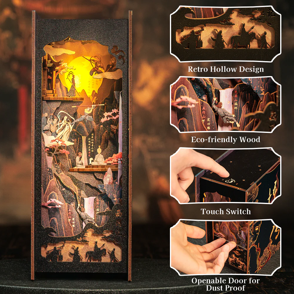 BOOK NOOK KIT - DIY - The Legend of Wukong - 89pc + LED Light