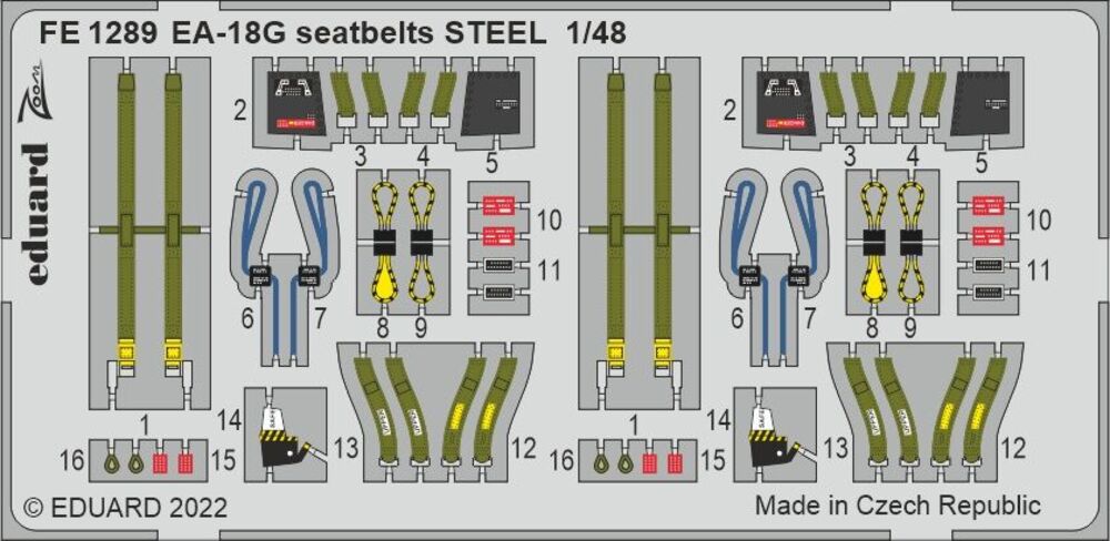 EA-18G seatbelts STEEL