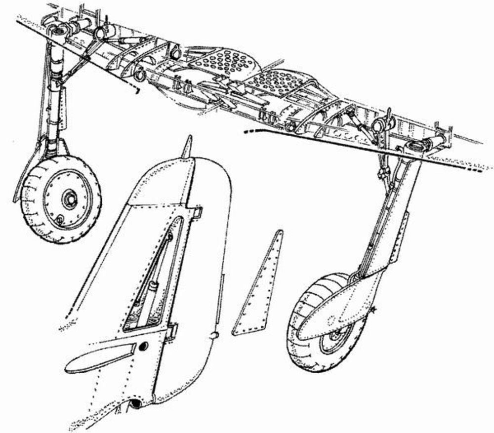 Fw-190 A/F/G Fahrwerk Set