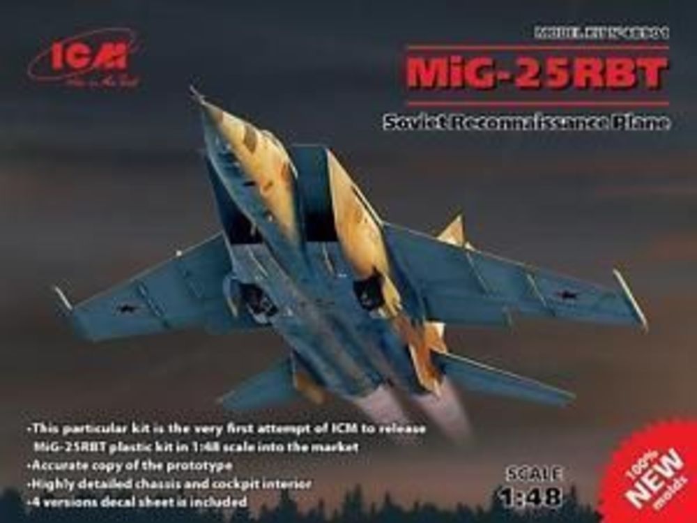 MiG-25 RBT,Soviet Reconnaissance Plane (100% new molds)