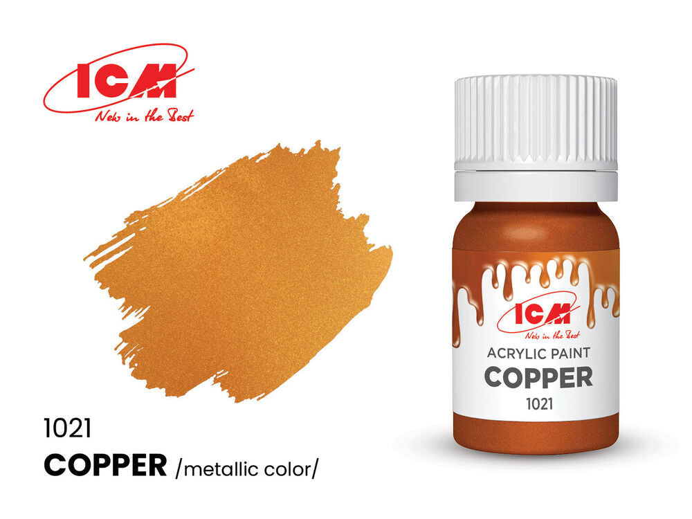 METALLIC COLORS Copper bottle 12 ml