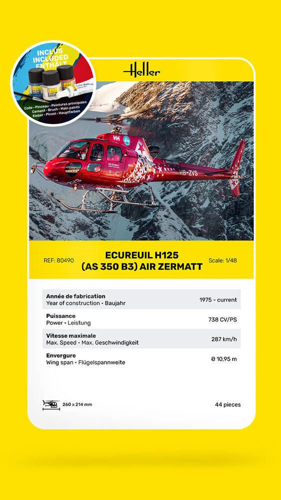 STARTER KIT Ecureuil H125 (AS 350 B3) Air Zermatt