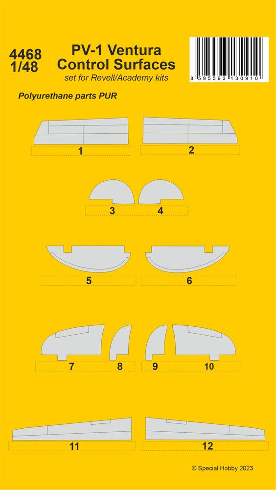 PV-1 Ventura Control Surfaces