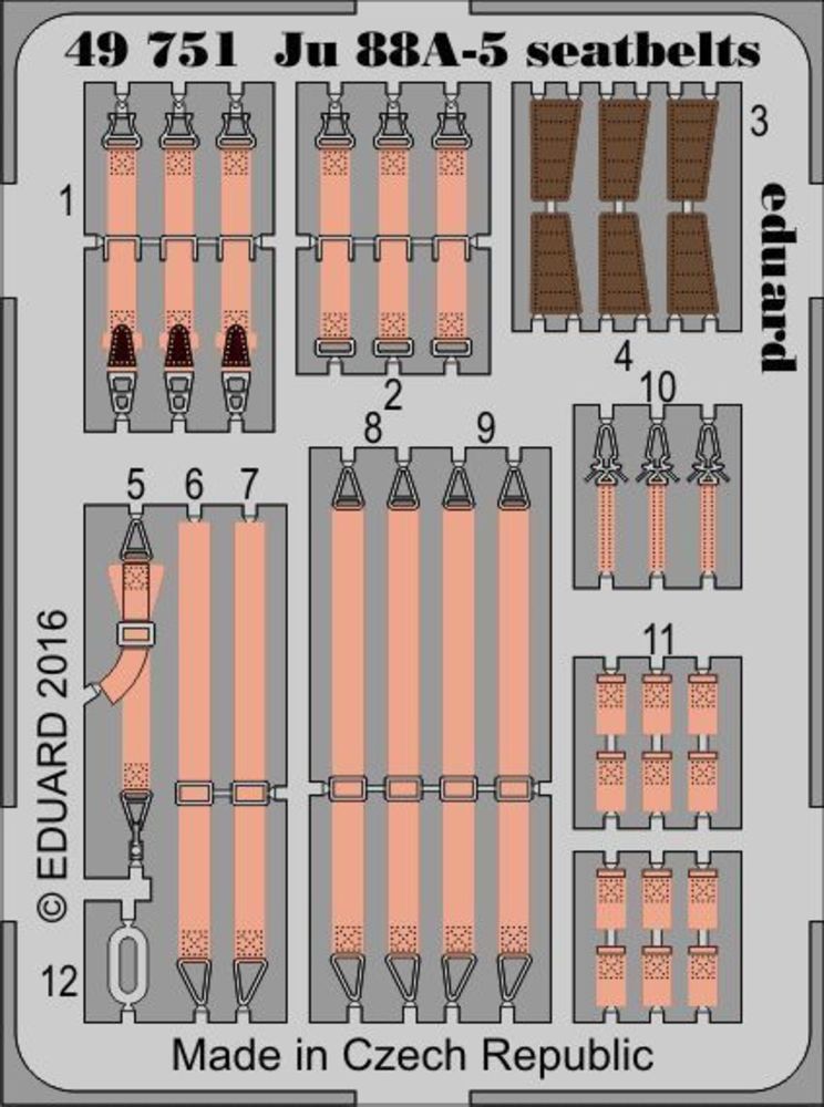 Ju 88A-5 seatbelts for ICM