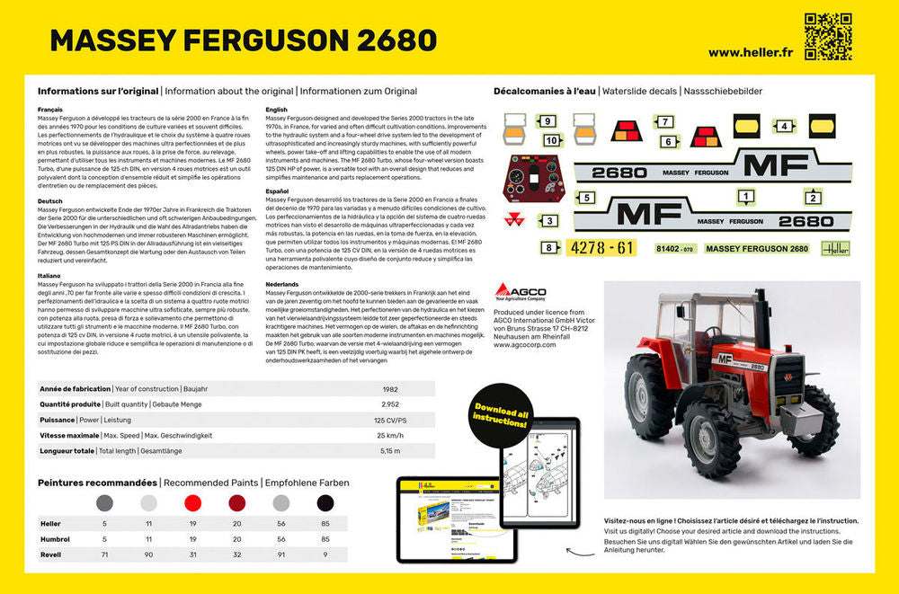 STARTER KIT Massey Ferguson 2680