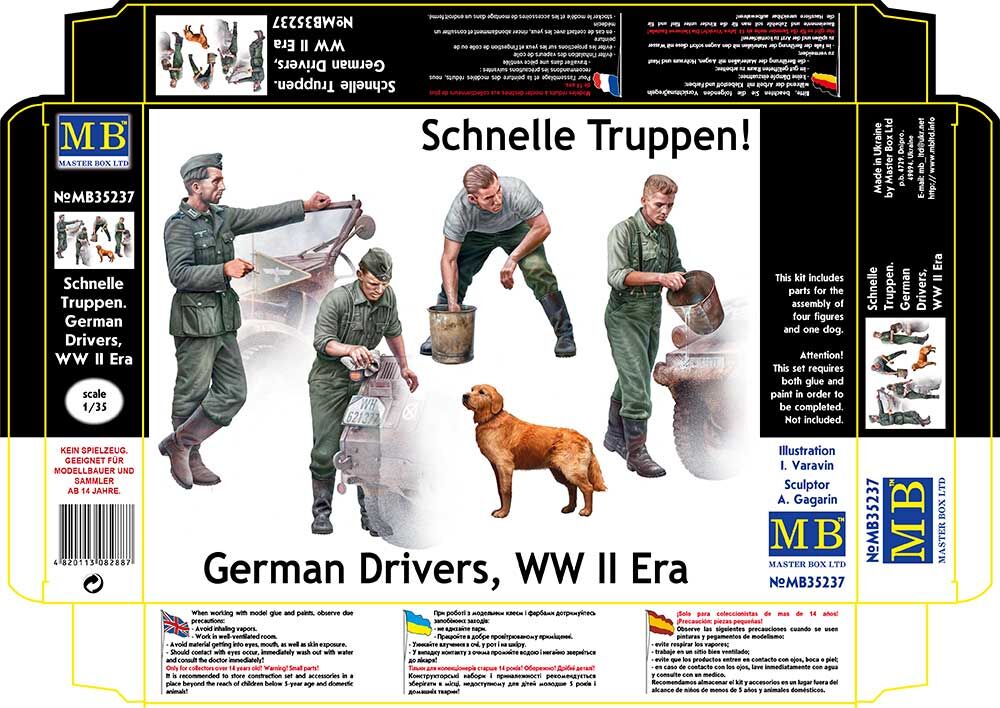 Schnelle Truppen. German Drivers, WW II Era