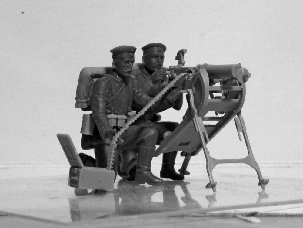 WWI German MG08 MG Team (2 figures)