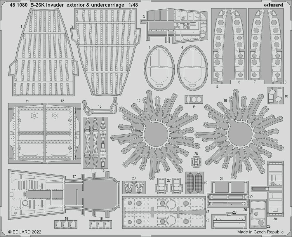 B-26K Invader exterior & undercarriage for ICM