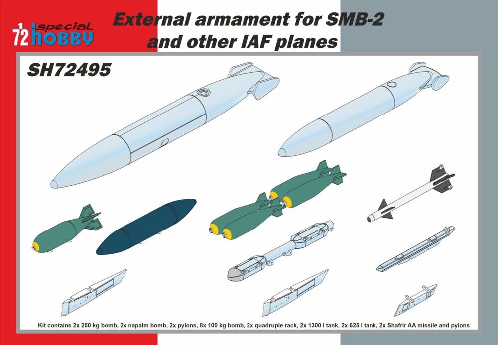 External armament for SMB-2 and other IAF planes 1/72