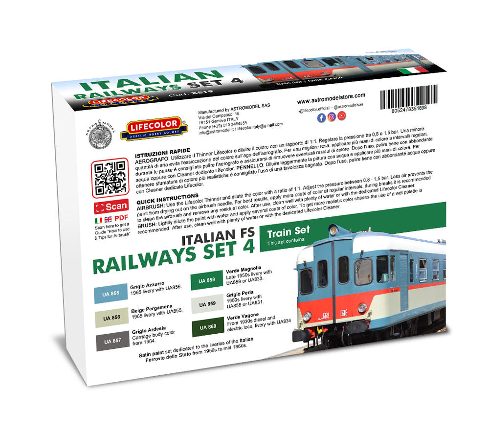 Italian Railways Set # 4 6 x 22 ml