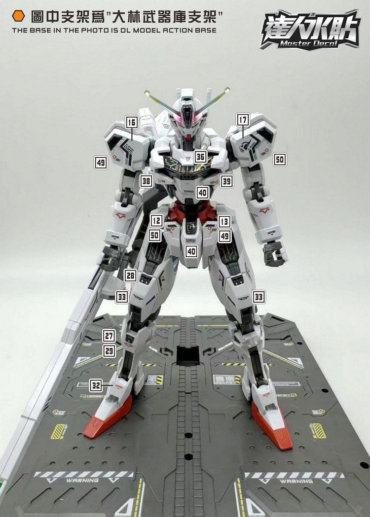 DL-Modellaufkleber – H006 – HG Gundam Calibarn 1/144