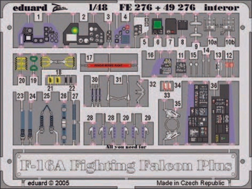 F-16A Plus Fighting Falcon interior