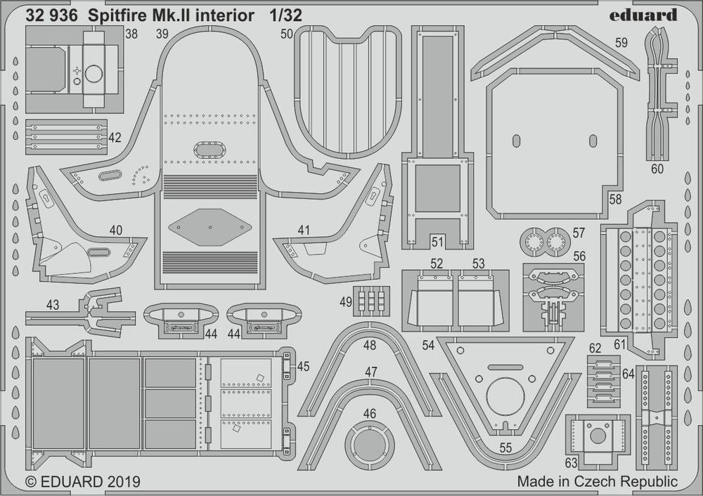 Spitfire Mk.II interior for Revell