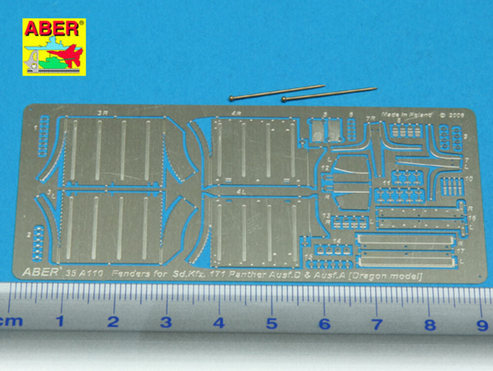 Front fenders for Panther Ausf.A/D