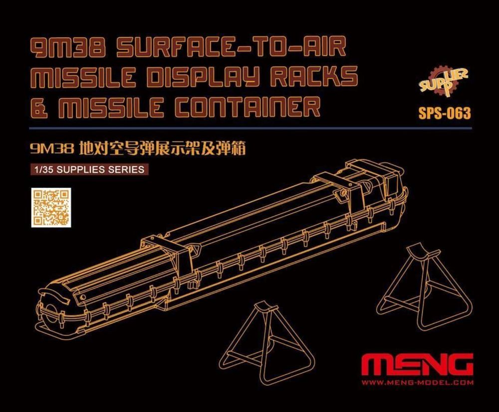 9M38 Surface-to-air Missile DisplayRacks & Missile Container (Resin)