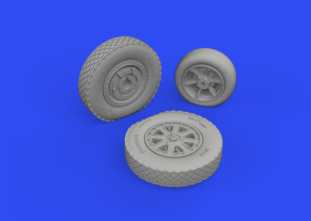 P-39Q wheels PRINT1/72 for ARMA HOBBY