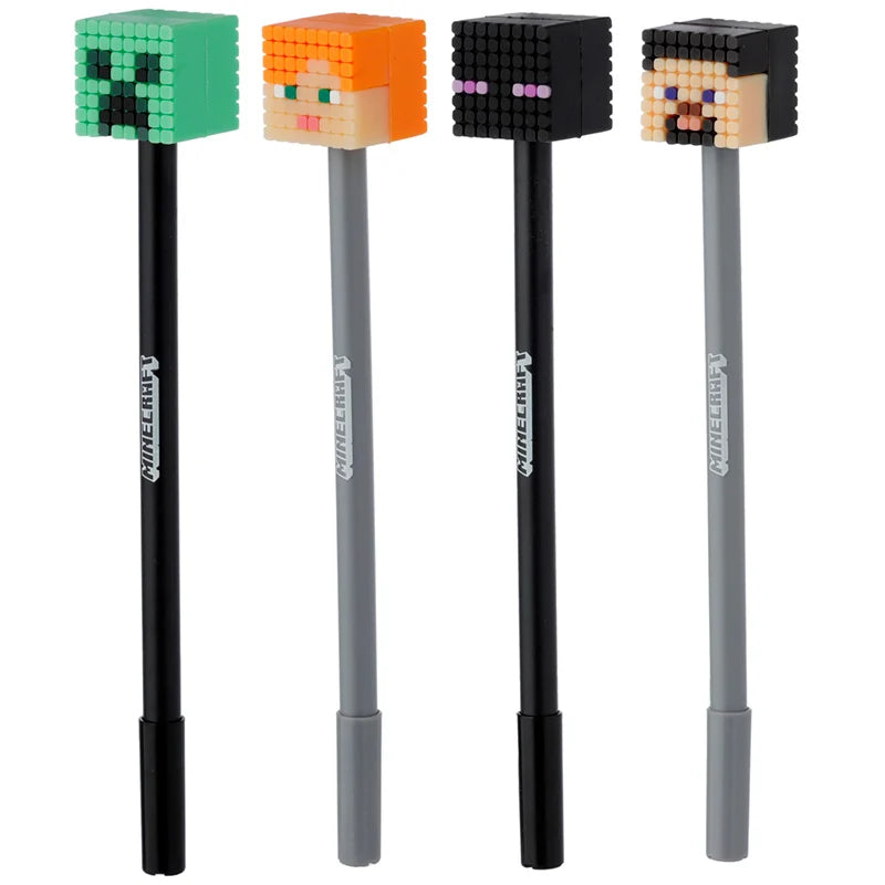 MINECRAFT - Heads - Head Topper Erasable Gel Pen (Display of 24 pcs)