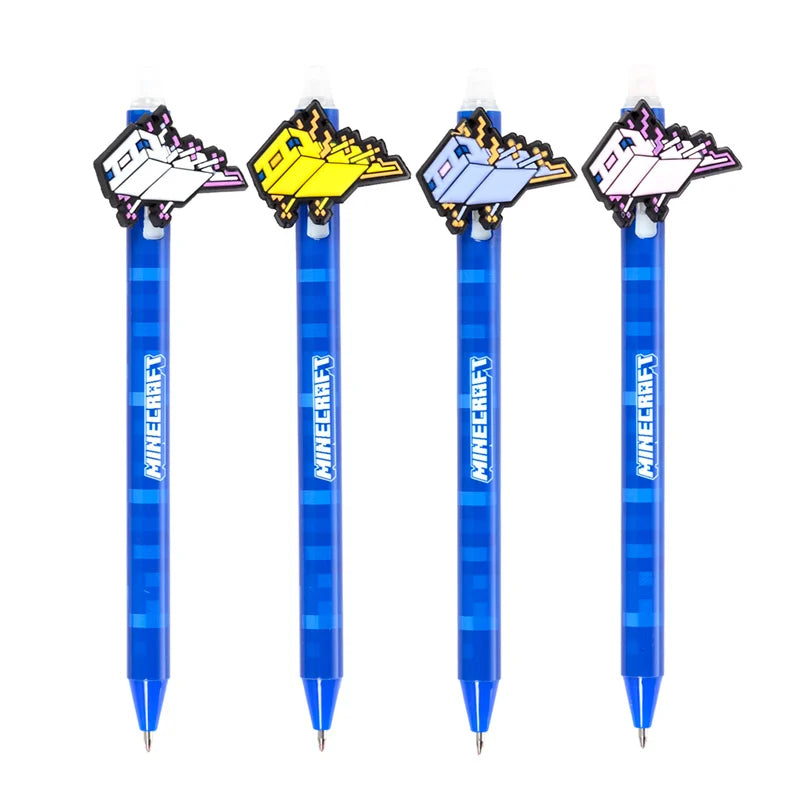 MINECRAFT - Axolotl - Head Topper Erasable Gel Pen (Display of 36 pcs)