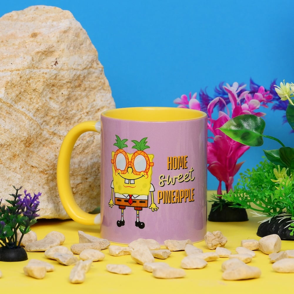 SPONGEBOB - Home Sweet Pineapple - Inner Colored Mug - 11oz