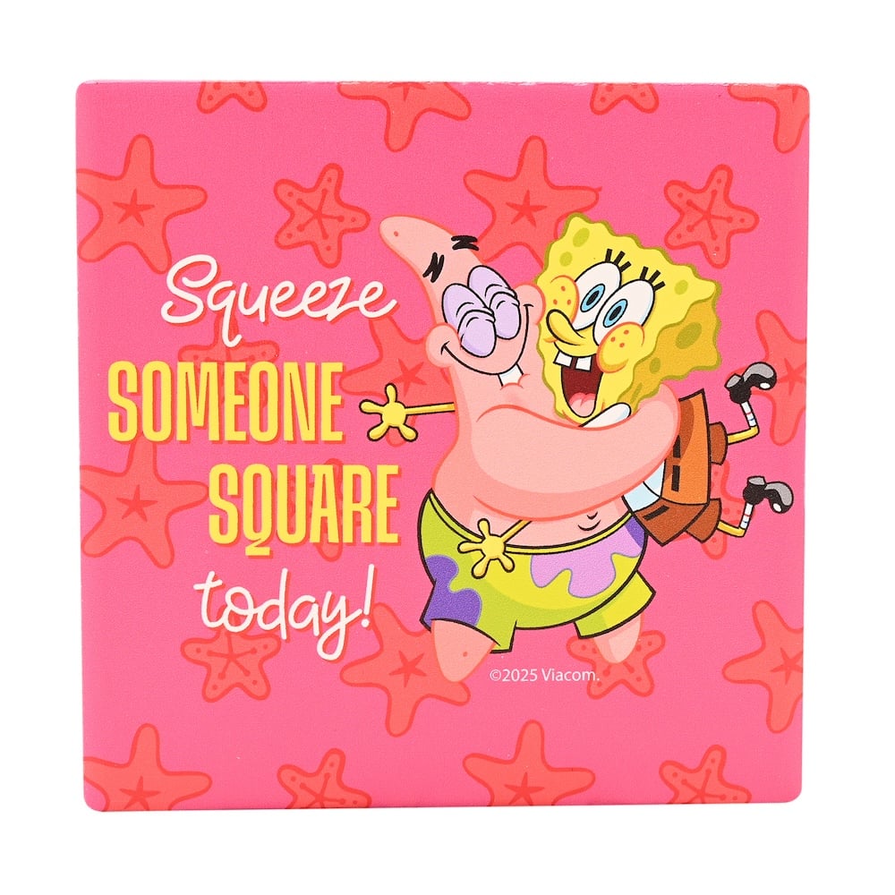 SPONGEBOB - Hug - Ceramic Square Coaster