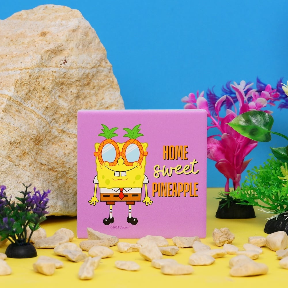 SPONGEBOB - Home Sweet Pineapple - Ceramic Square Coaster