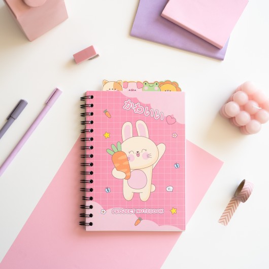 KAWAII - Notebook + Dividers - Size A5