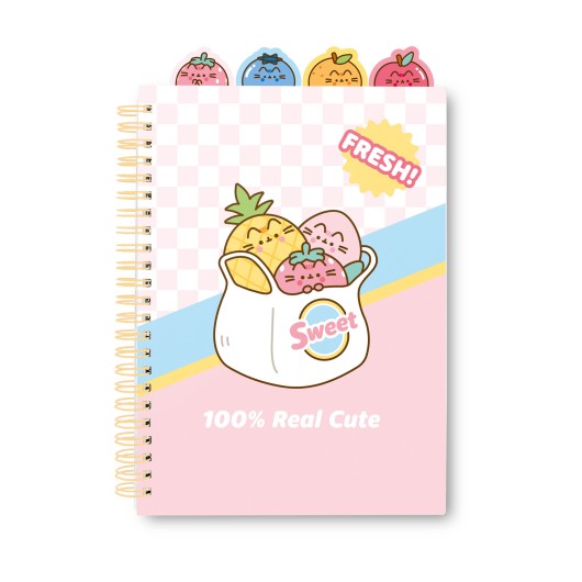 PUSHEEN - Fruits - Notebook + Dividers - Size A5