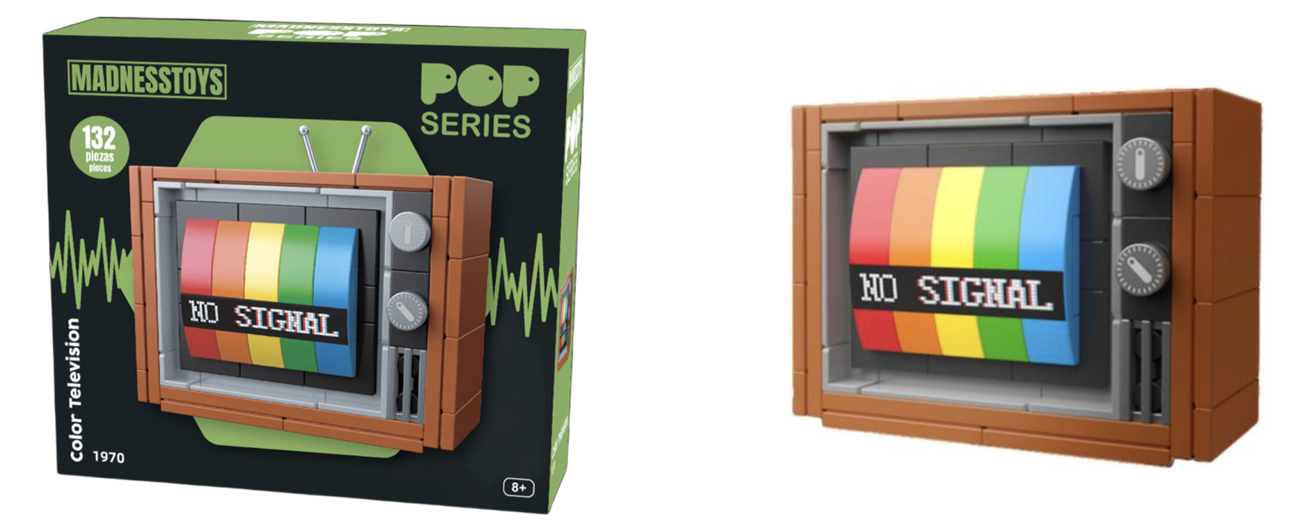 POP SERIES - Construction Kit - 1970 Colour Television - 132pc
