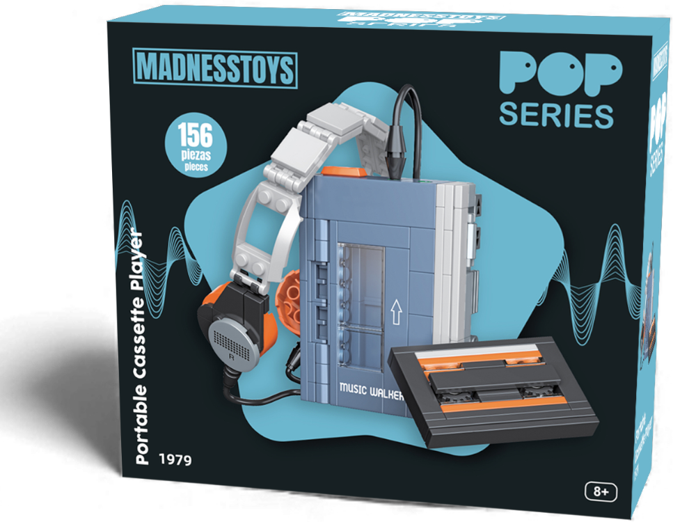 POP SERIES - Construction Kit - 1979 Walkman Cassette Player - 156pc