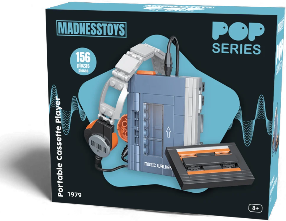 POP SERIES - Construction Kit - 1979 Walkman Cassette Player - 156pc