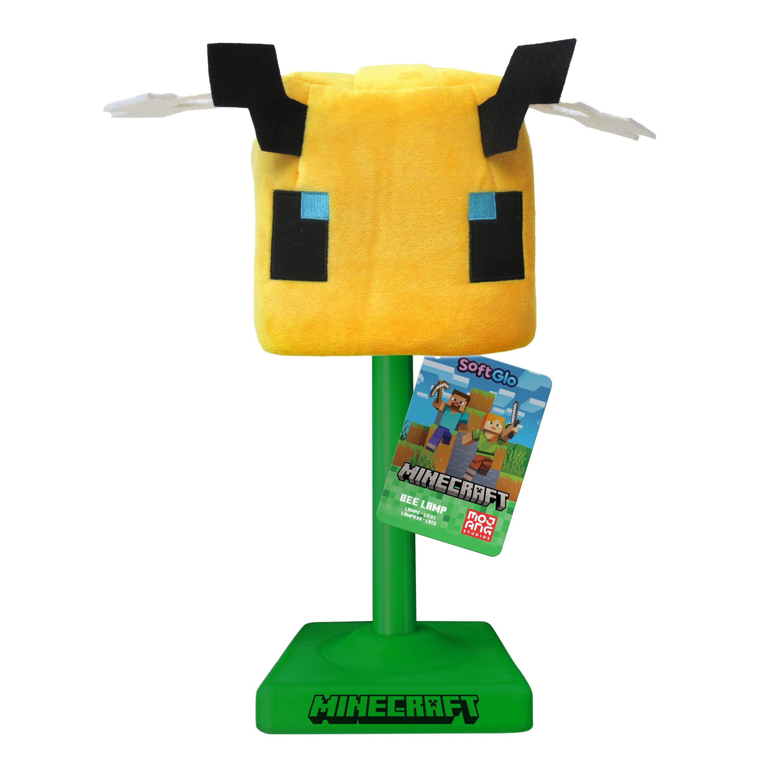 MINECRAFT - Bee - 'SoftGlo' Fluffy Décorative Lamp Rechargeable