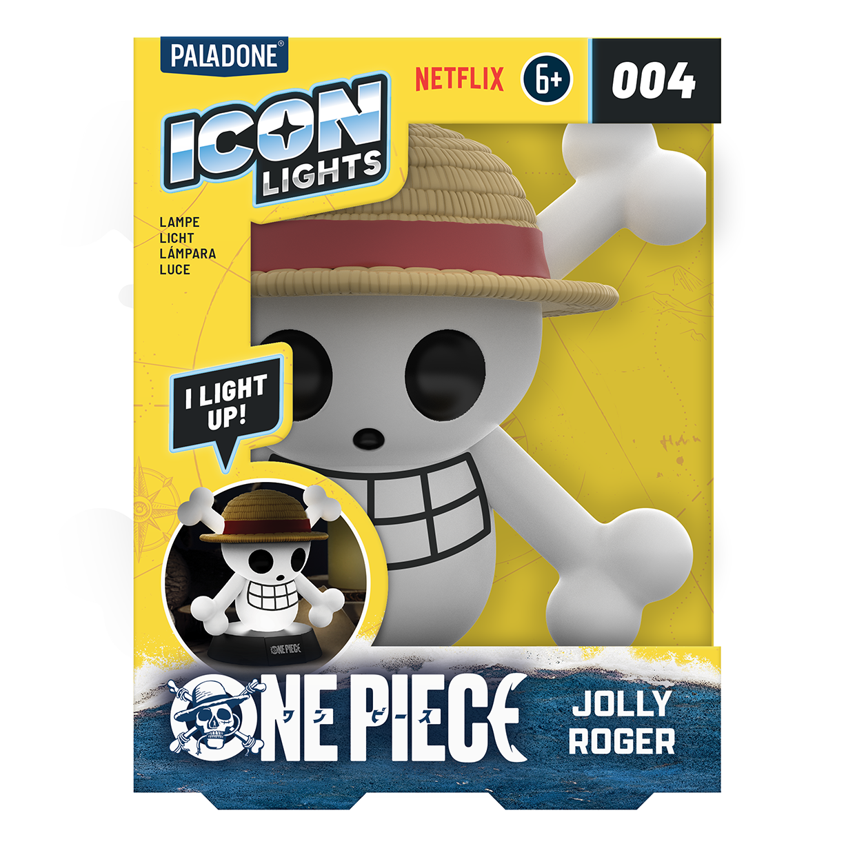 ONE PIECE NETFLIX - Jolly Roger - Icon Lamp 4,3inch