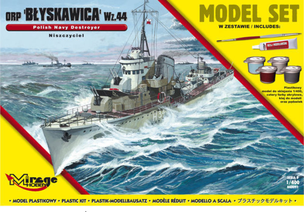 ORPBlyskawica-wz.44(Polish Destroyer WWII)(Model Set)