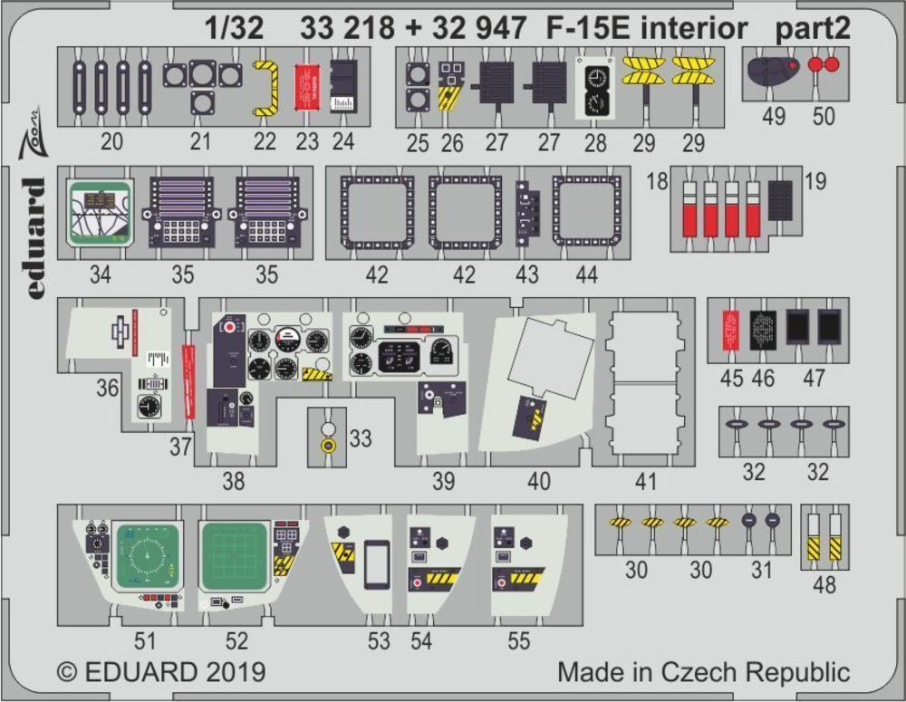 F-15E interior for Tamiya