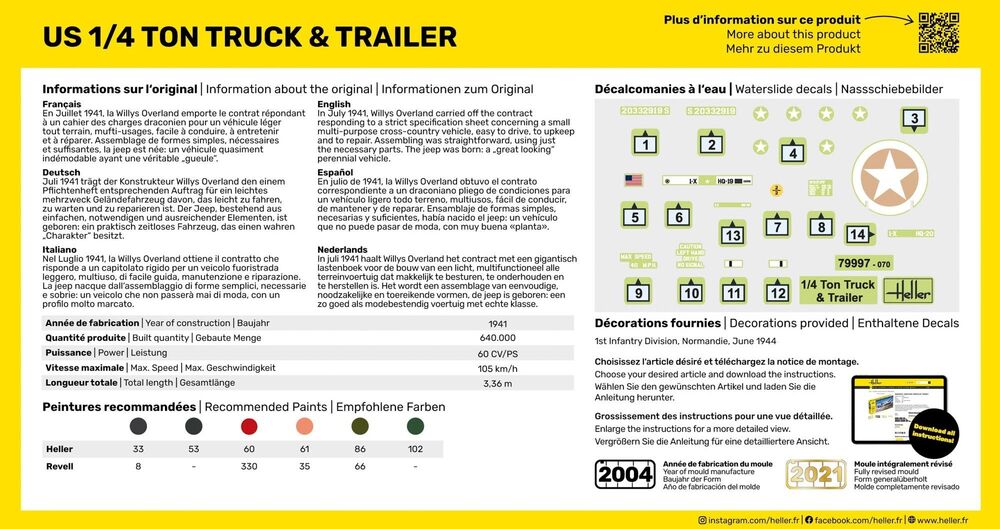 STARTER KIT US 1/4 Ton Truck & Trailer