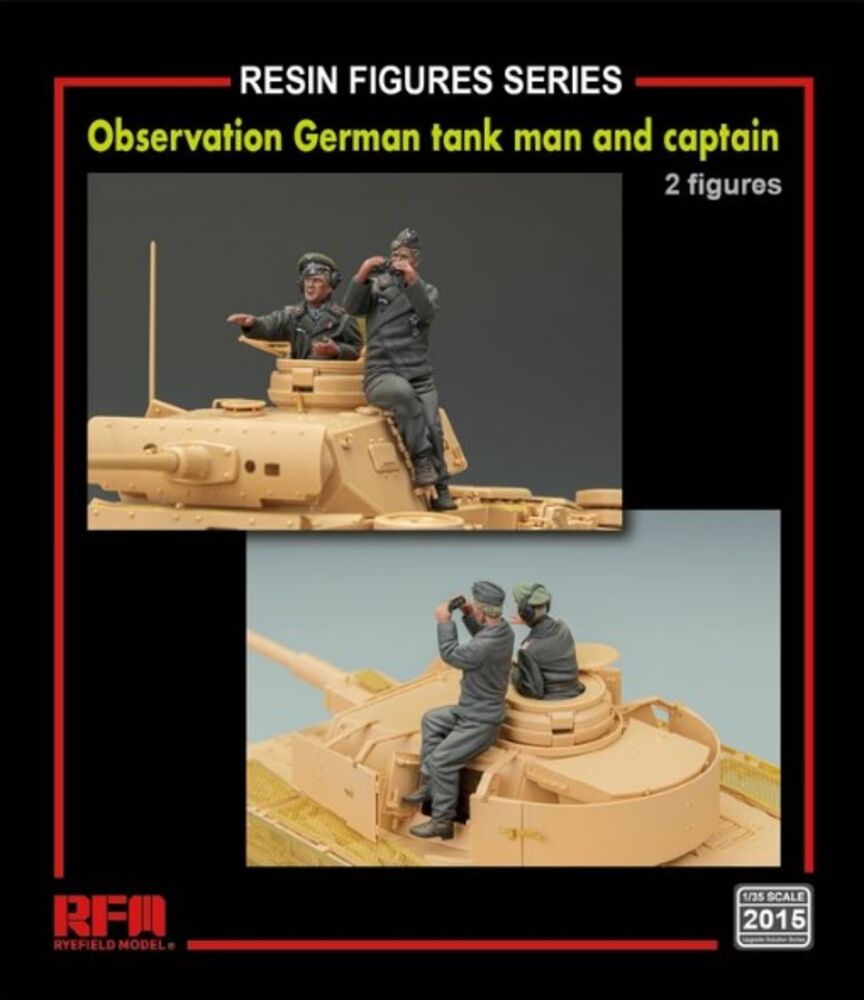 Observation German tank man and captain(2 resin figures)