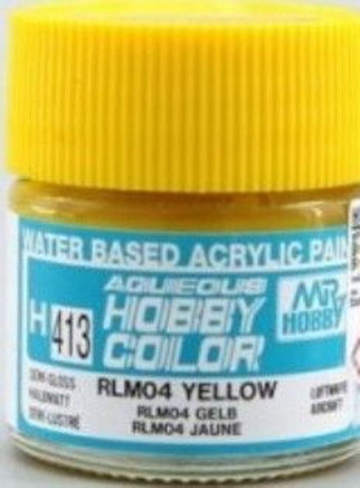 Mr Hobby -Gunze Aqueous Hobby Colors (10 ml) RLM04 Yellow