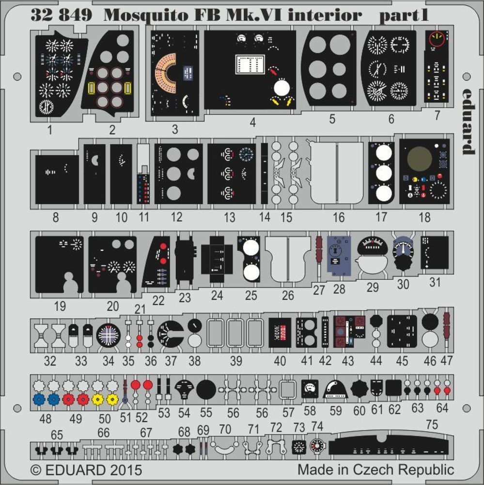 Mosquito Mk.VI interior for Tamiya