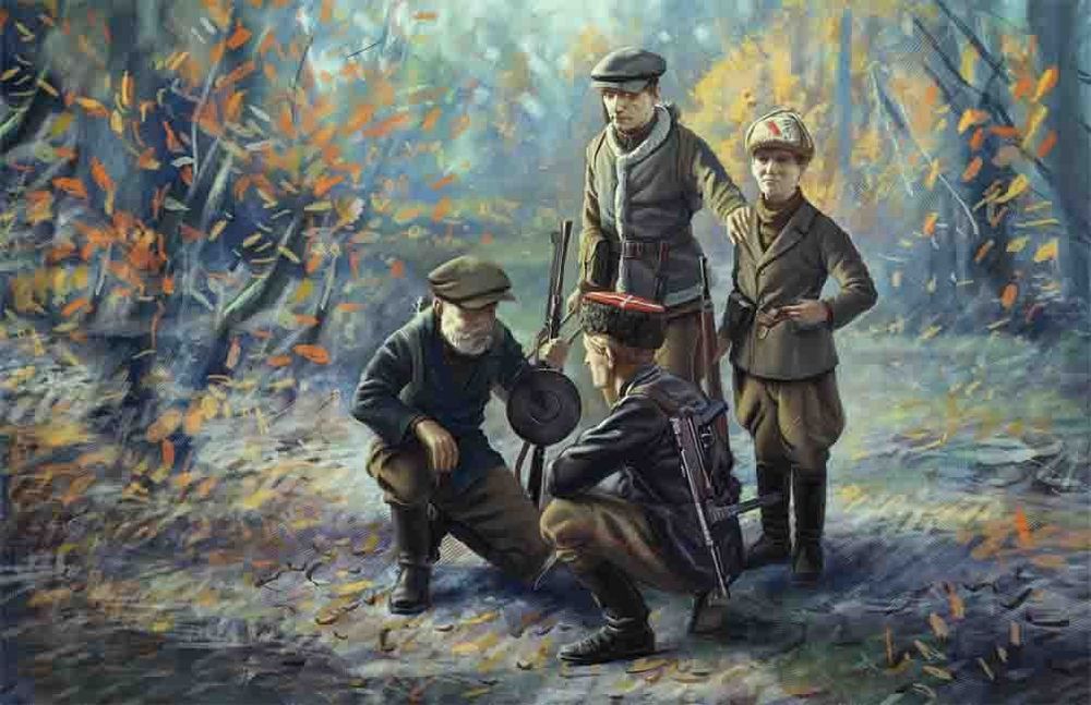 WWII Soviet Partisans (4 figures)