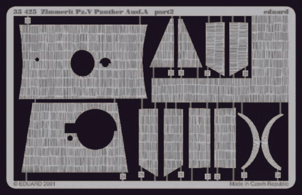 Zimmerit Panther Ausf. A f��r Tamiya Bausatz